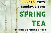 Spring Tea at Van Cortlandt Park (now June 1)